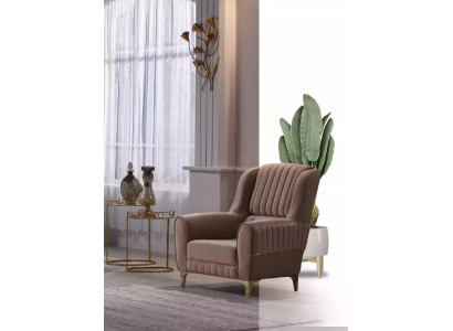 Beige set di divani imbottiti designer 3+1+1 divani poltrone 3 pezzi