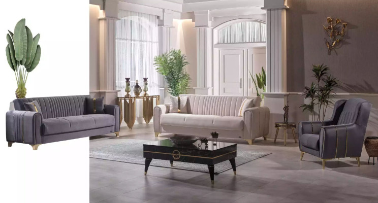 Sedia in acciaio inossidabile grigio Moderna poltrona di lusso a sedile singolo da club