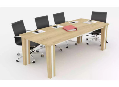 Grande tavolo in legno, tavoli per riunioni, tavolo conferenze di lusso, arredi per ufficio moderni.