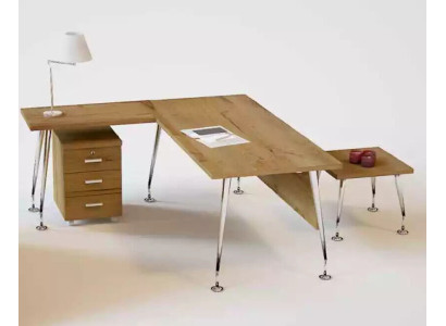 Mobili da ufficio classici design scrivania d'angolo tavolo da lavoro in legno.