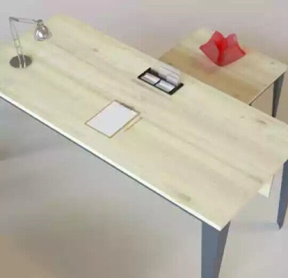Designer Scrivania marrone Mobile per ufficio Tavoli in legno Mobili di lusso Nuovo