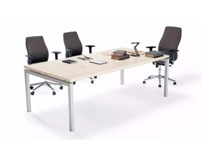 Tavolo della conferenza bianco Mobili da ufficio di lusso Tavoli per riunioni Mobili in legno