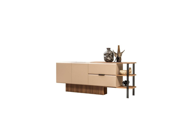 Mobiletto credenza in legno beige moderno