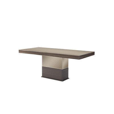 Tavolo da pranzo tavolo da pranzo tavolo sala da pranzo lusso legno beige 199 cm