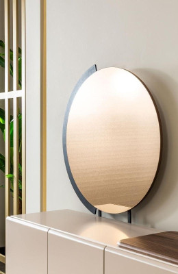 Specchio rotondo, specchio da parete, specchio decorativo, specchietto per il trucco, specchio da ingresso