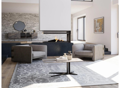 Lusso 2 poltrone arredamento moderno soggiorno imbottito nuovo con tavolino.