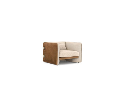 Set soggiorno 3 pezzi 2x poltrone beige mobili imbottiti di lusso tavolino in legno