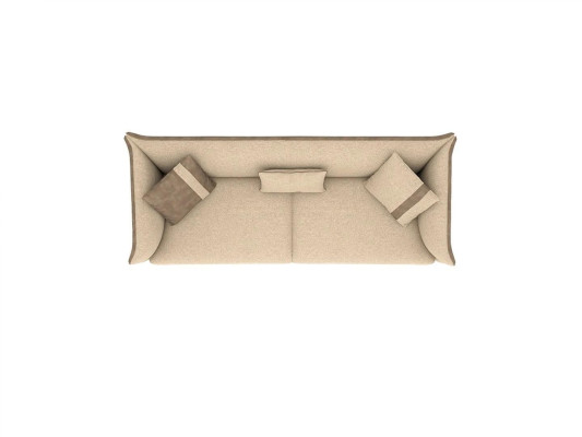 Beige mobili imbottiti di lusso moderni design divano a tre posti per arredamento soggiorno