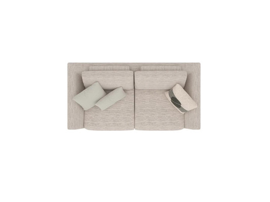 Divano a due posti arredamento soggiorno design tessuto imbottito