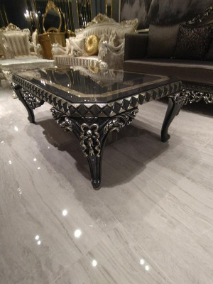 Design set di mobili da soggiorno con divano 2x + poltrona 2x + tavolino da salotto Set