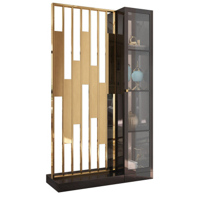 Scaffale divisore in metallo di design di lusso mobili stile armadio parete in metallo nuovo