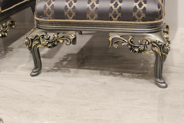 Set da soggiorno di lusso 3 pezzi, set divano 2x 3 posti, poltrona relax.