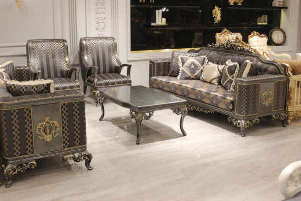 Set divano soggiorno di lusso 3 + 3 posti Moderno divano Elegante soggiorno Set lussuoso divano soggiorno 3 + 3 posti Divano moderno Soggiorno elegante