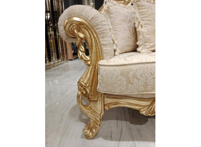 Divano Chesterfield di lusso da 3 posti + 3 posti divano 2 pezzi. Set di divani classici Mobili Nuovi.