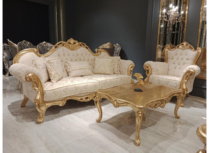 Chesterfield Luxury divano set 3+1+1 posti poltrona reclinabile divano 3 pezzi Tessuto Nuovo
