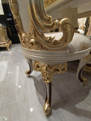 Set di sedie da sala da pranzo 6x sedie Set di mobili di lusso Gruppo poltrona Divano da salotto   Traduzione in italiano: Set di sedie per sala da pranzo 6x sedie Set di mobili di lusso Set poltrona Divano da salotto