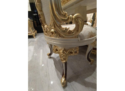Set di sedie da sala da pranzo 6x sedie Set di mobili di lusso Gruppo poltrona Divano da salotto   Traduzione in italiano: Set di sedie per sala da pranzo 6x sedie Set di mobili di lusso Set poltrona Divano da salotto
