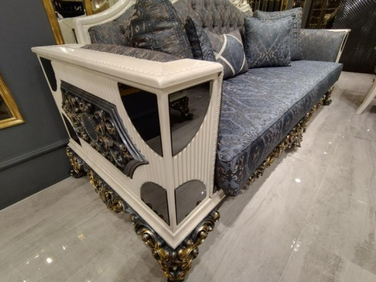 Divano design moderno a 3 posti lussuoso divano da soggiorno nuovo.