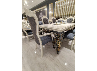 Lussuose sedie design 4x con pregiato rivestimento in velluto elegante design di sedie Nuovo