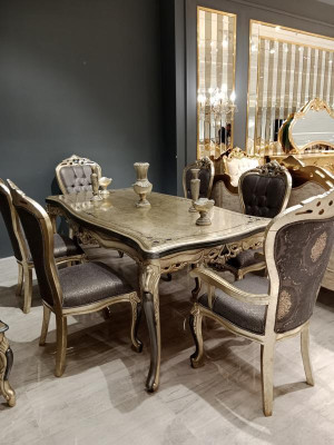 Stanza da pranzo esclusiva 4 sedie Sedie contemporanee grigie Sedi da pranzo