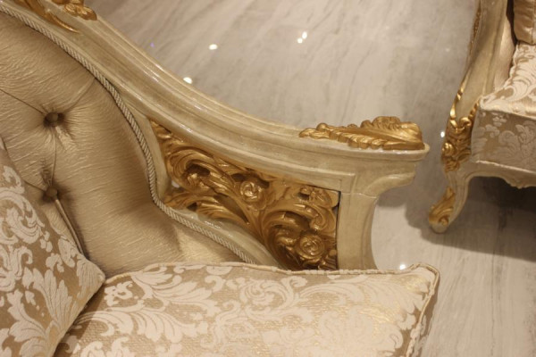 Sedia da salotto di lusso poltrona accogliente posti a sedere moderno Impostare Nuovo