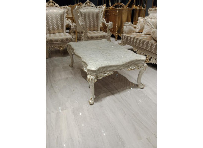 Soggiorno, elegante tavolino, fascino di lusso Tavolino da salotto, mobili da soggiorno.