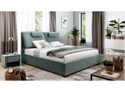 Set completo da letto 3 pezzi letto matrimoniale designer 2 comodini