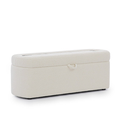 Camera da letto Mobili Panchina bianca Panca design Imbottita Comò con cassetti.