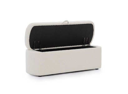 Camera da letto Mobili Panchina bianca Panca design Imbottita Comò con cassetti.