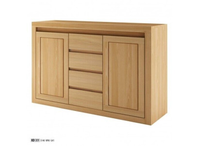 Mobile buffet in massello rovere vero cassettone cassetti in legno massello 140x90cm armadietto cassetti.