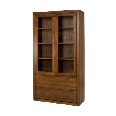 Vetrina Vetrine Armadio Scaffale Armadio in legno Sistema armadi Scaffali Soggiorno Vetrina in vetro