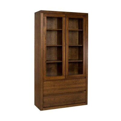 Vetrina Vetrine Armadio Scaffale Armadio in legno Sistema armadi Scaffali Soggiorno Vetrina in vetro