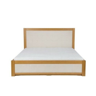 Letto matrimoniale in legno massello di faggio, nuovo, 180x200 cm.