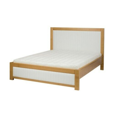 Letto in legno massello Letto matrimoniale Letto imbottito fatto a mano Letto in legno massello Nuovo