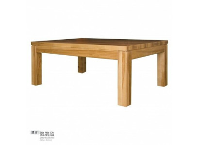 Tavolino da salotto tavolino da caffè vero legno mobili massicci quercia 100x70cm nuovo tavolini.