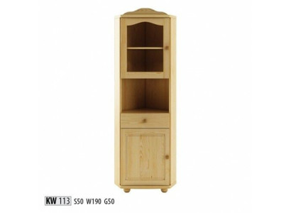 Vetrina in vetro Vetrina d'angolo Armadio d'angolo Legno massiccio Legno massello Nuovo Vetrine Armadi