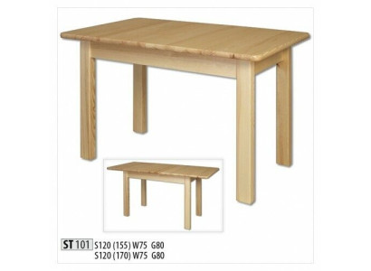 Tavolo in legno tavoli soggiorno sala da pranzo tavolo 120/170x80cm legno massiccio tavoli da pranzo