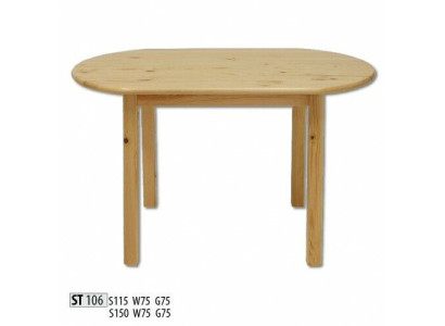 Tavolo da pranzo in legno Tavoli Soggiorno Sala da pranzo Tavolo 150x75 Legno massello Tavoli da pranzo in legno massello