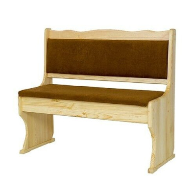 Panca in legno massello di pino da 100 cm, mobile massiccio per la cucina, vera legno.