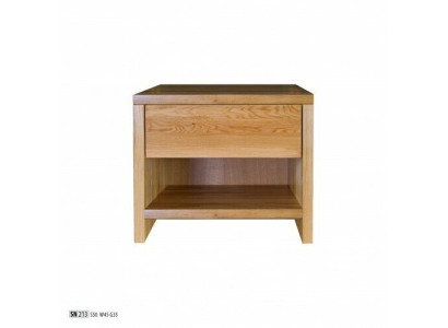 Comodino comodino da notte 1 cassetto in legno massiccio Scaffale consolle in rovere