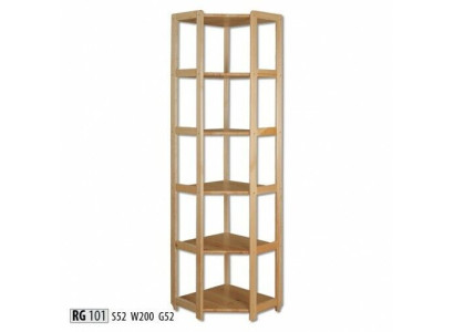 Scaffale a mensola nuovo in pino massello naturale fatto a mano Scaffale d'angolo Ufficio nuovo