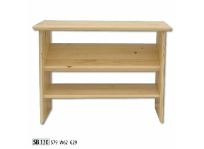 Ripiano porta scarpe fatto a mano, stendino per scarpe a 2 strati, mensola per scarpe a 2 livelli in legno massello.