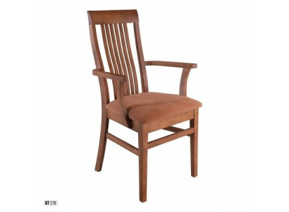 Sedie Sedia Poltrona Tessuto Massiccio Legno Pelle Lounge Poltrona Massiccia Imbottita