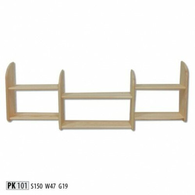 Libreria 150 * 19 * 47 cm in pino massiccio, scaffale da ufficio in vero legno.