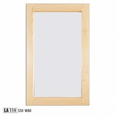 Specchio fatto a mano vero legno Cornice massiccia in pino Specchio da parete 50 * 80 cm Nuovo