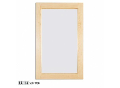 Specchio fatto a mano vero legno Cornice massiccia in pino Specchio da parete 50 * 80 cm Nuovo