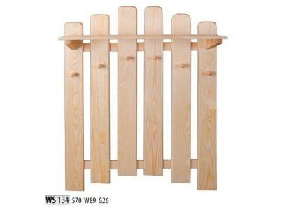 Guardaroba Appendiabiti da parete con 6 ganci, pannello appendiabiti da parete per l'ingresso.