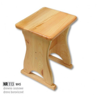 Sgabello di legno, sgabello, sgabello di legno massiccio in pino NUOVO, panca da cucina.
