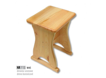 Sgabello di legno, sgabello, sgabello di legno massiccio in pino NUOVO, panca da cucina.