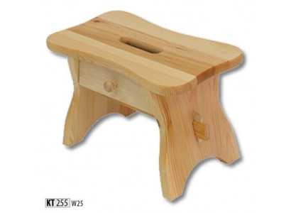 Poggiatesta in pino Sgabello in legno massiccio Panchina in legno massiccio completo